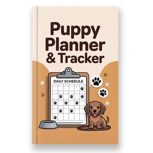 Puppy Planner & Tracker - Vet-designed planner to build structure & lifelong good habits