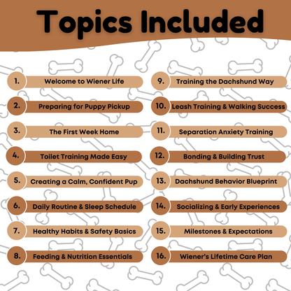 WienieWelcome™ - The Complete Guide For New Dachshund Owners